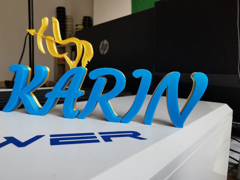 Mehrfarbiger Namensdruck KARIN